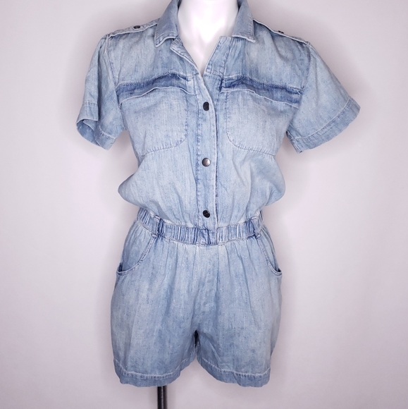 CURRENT ELLIOTT Denim Light wash Romper   G - Picture 2 of 11